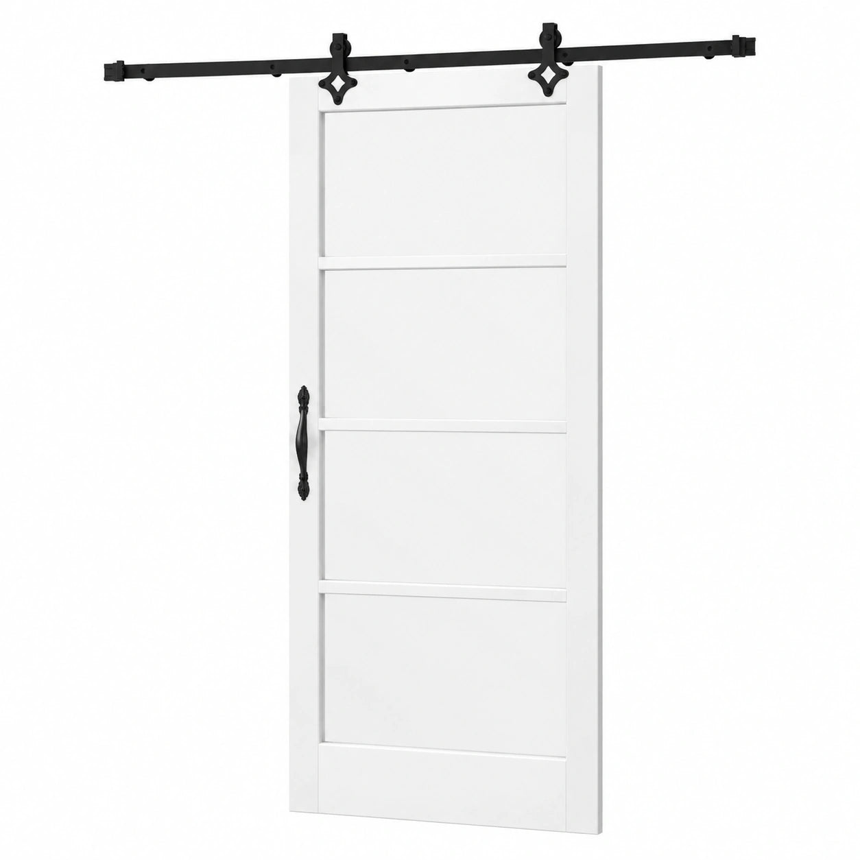 Set di porte scorrevoli 'ORKDAL' in legno massiccio e vetro, accessori di montaggio completi, con moderno per ingresso e corridoio