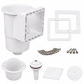 Well2wellness Skimmer set S1 - Kit Skimmer di Surface per Piscine Completo con ugello di Ingresso