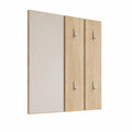 Set di Mobili da Corridoio Rovere Sonoma in Legno Multistrato, Arredo Ingresso Completo Panca Contenitore, set di Mobili da Corridoio-3082056