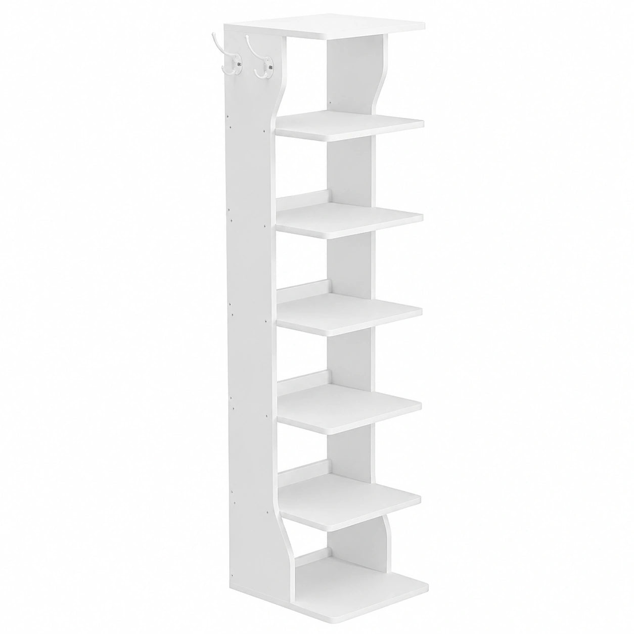 Scaffale Portascarpe da Ingresso a 9 Livelli, Scarpiera Stretta, per Corridoio, Angolo, Cabina Armadio