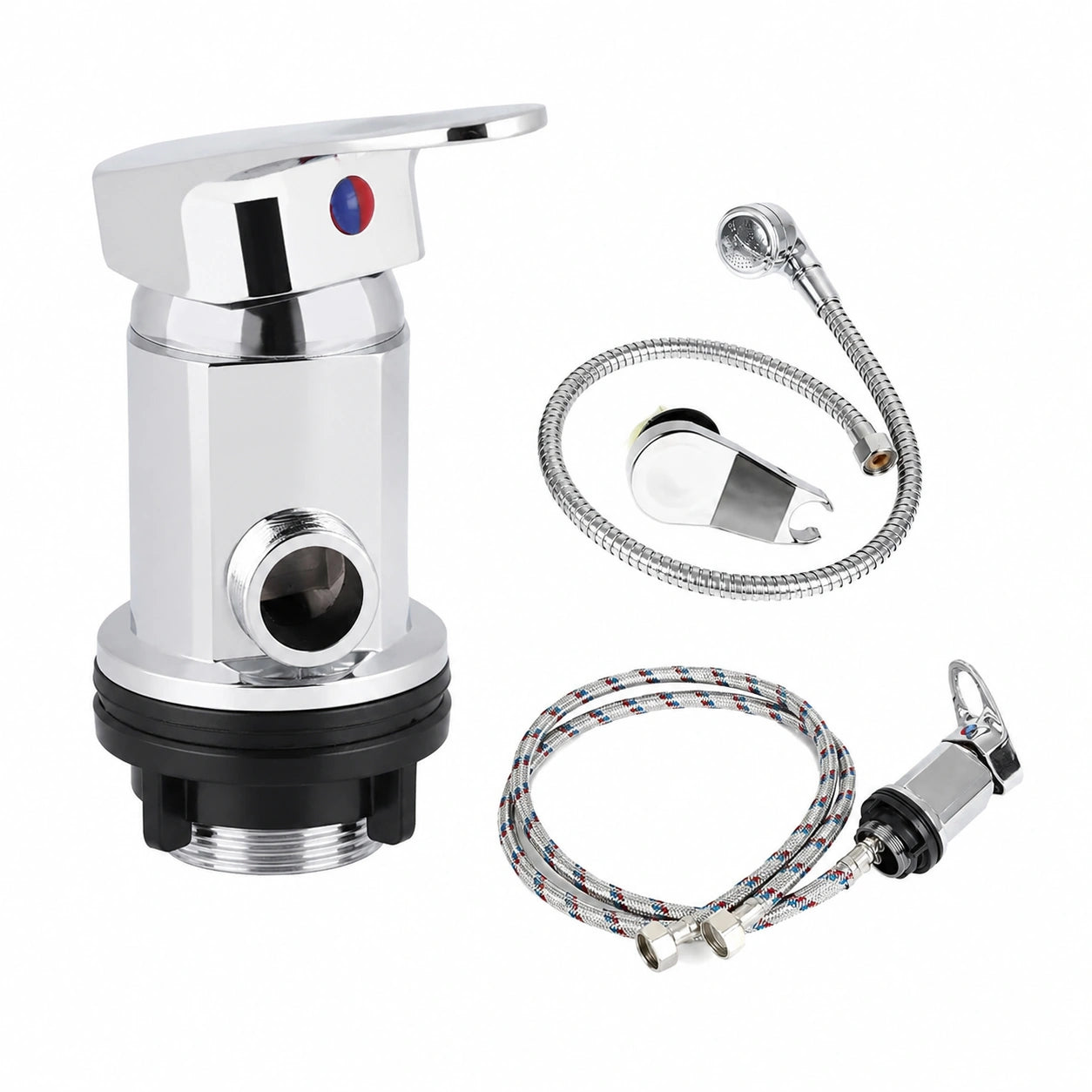 Soffione Doccia, set Doccetta Esterno 1, 2inch Con Tubi Di Ingresso E Uscita Da 80 cm set Sprinkler Per Camper Camper Camper Per Camper Doccia