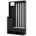 Set di guardaroba con scarpiera, set di guardaroba da ingresso con cassetti e ante, guardaroba compatto con appendiabiti, guardaroba con vano aperto